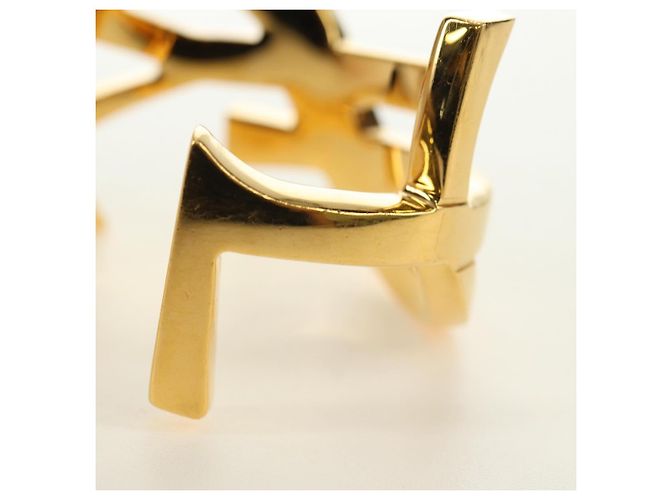 Bracciale SAINT LAURENT Cassandra metallo Gold Auth yk20367M D'oro - vista 9