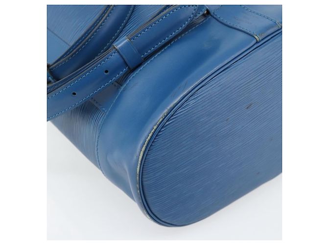 Borsa a tracolla LOUIS VUITTON Epi Randonnee PM Blu M52355 LV Auth ka4516A - vista 16