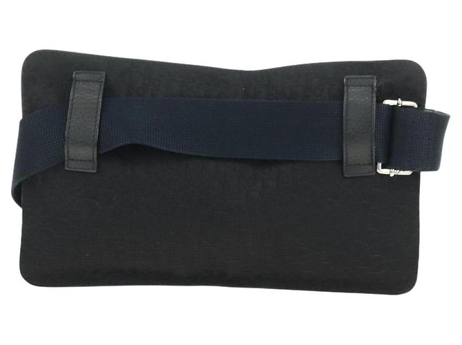 Borsa a tracolla Christian Dior Trotter Canvas Nera Argento yk20371SAV Nero - vista 2