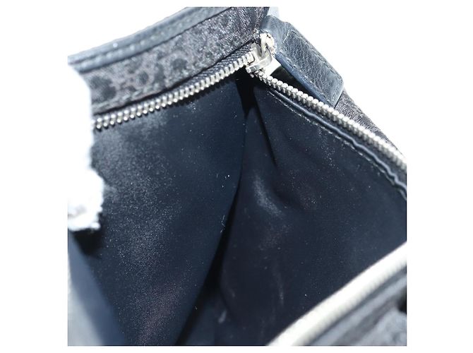 Borsa a tracolla Christian Dior Trotter Canvas Nera Argento yk20371SAV Nero - vista 24