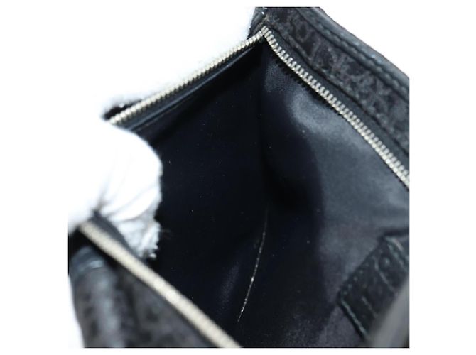 Borsa a tracolla Christian Dior Trotter Canvas Nera Argento yk20371SAV Nero - vista 25