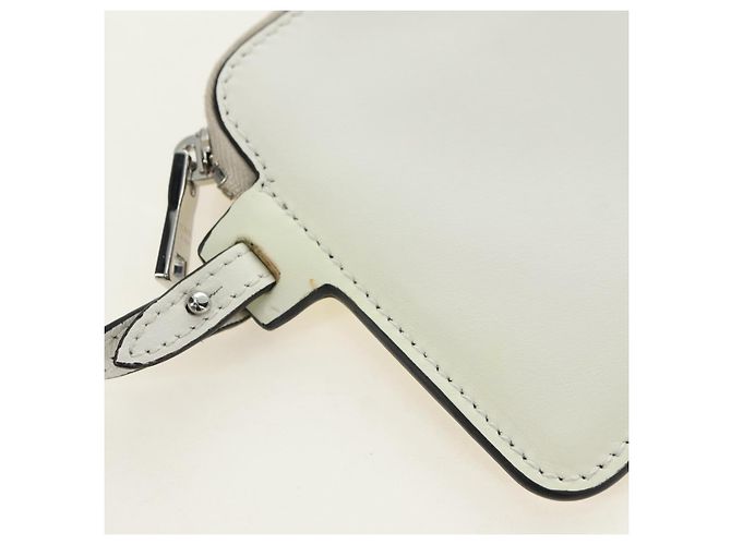 Borsa a Spalla PRADA in Pelle Bianca Auth 181616SM Bianco - vista 21