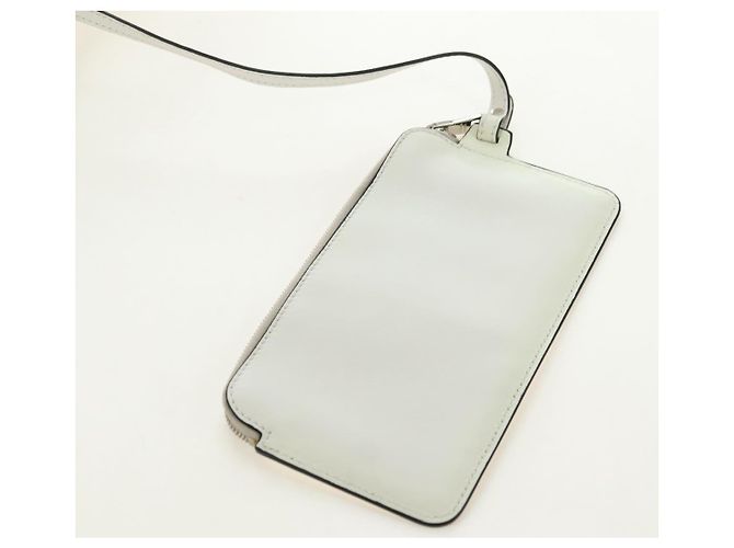 Borsa a Spalla PRADA in Pelle Bianca Auth 181616SM Bianco - vista 24