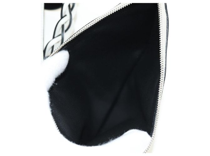Borsa a Spalla PRADA in Pelle Bianca Auth 181616SM Bianco - vista 25