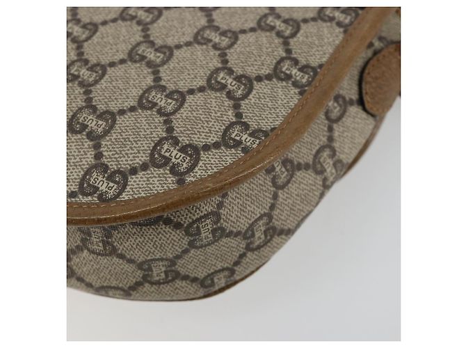 Borsa a tracolla GUCCI GG Plus Supreme PVC Beige Oro Auth ka4547 D'oro - vista 15