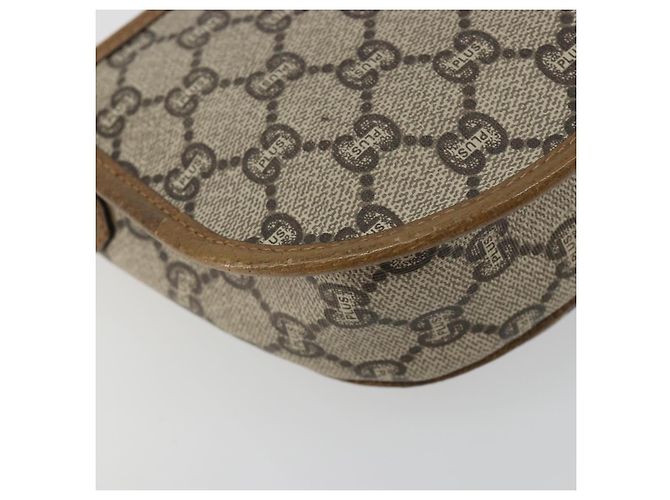 Borsa a tracolla GUCCI GG Plus Supreme PVC Beige Oro Auth ka4547 D'oro - vista 16