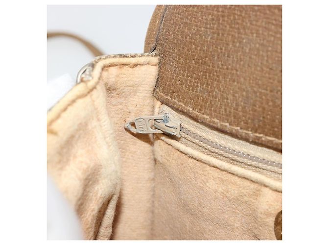 Borsa a tracolla GUCCI GG Plus Supreme PVC Beige Oro Auth ka4547 D'oro - vista 21