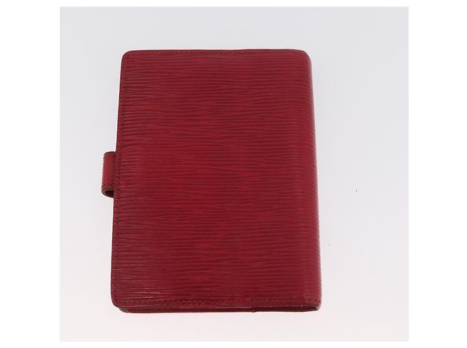 LOUIS VUITTON Monogram Epi Day Planner Cover Briefcase 2 Set Red LV Auth mr2456 Rouge Monogramme - vue 11