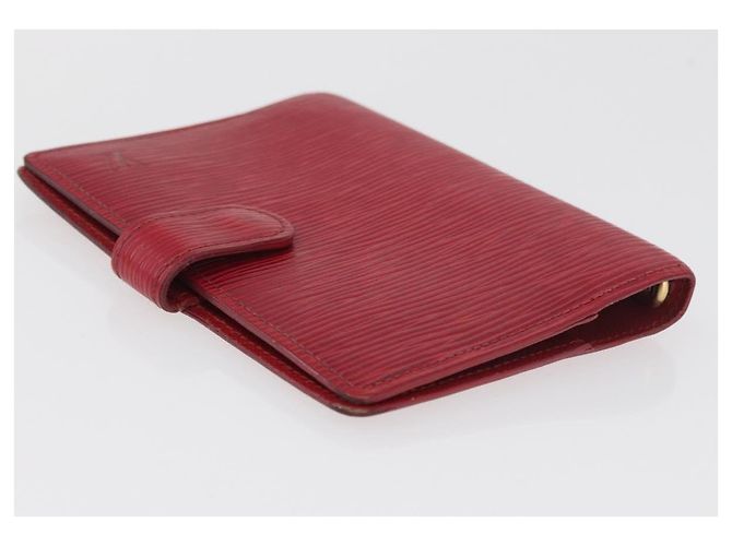 LOUIS VUITTON Monogram Epi Day Planner Cover Briefcase 2 Set Red LV Auth mr2456 Rouge Monogramme - vue 13