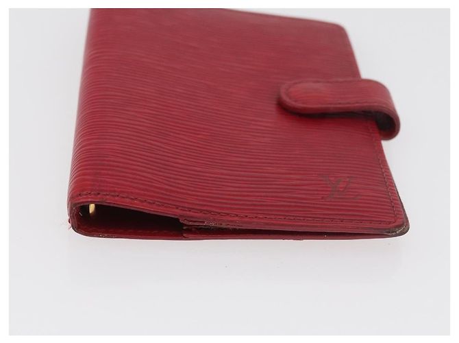LOUIS VUITTON Monogram Epi Day Planner Cover Briefcase 2 Set Red LV Auth mr2456 Rouge Monogramme - vue 14
