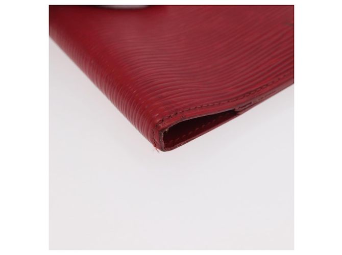 LOUIS VUITTON Monogram Epi Day Planner Cover Briefcase 2 Set Red LV Auth mr2456 Rouge Monogramme - vue 15