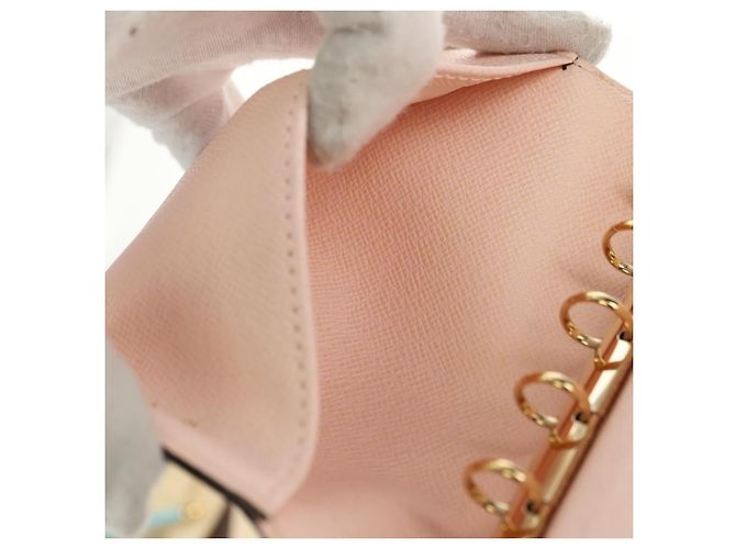 LOUIS VUITTON Monogram Agenda Koala PM Planner Cover Pink R21013 Auth 180916M Rosa Monograma - vista 10