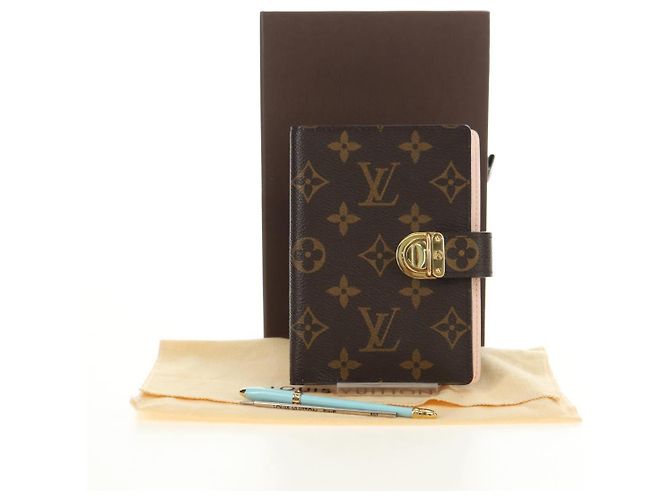 LOUIS VUITTON Monogram Agenda Koala PM Planner Cover Pink R21013 Auth 180916M Rosa Monograma - vista 12