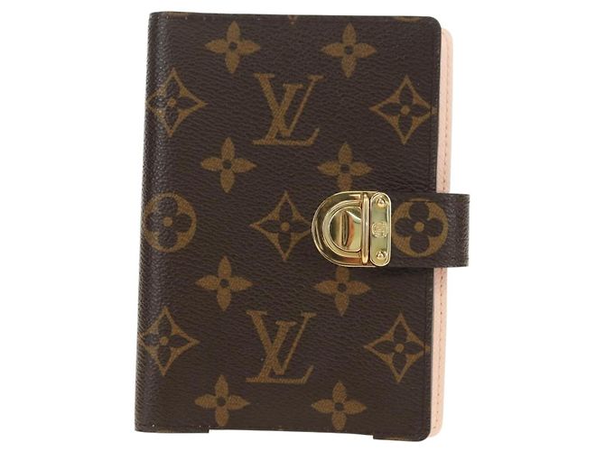LOUIS VUITTON Monogram Agenda Koala PM Planner Cover Pink R21013 Auth 180916M Rosa Monograma - vista 13