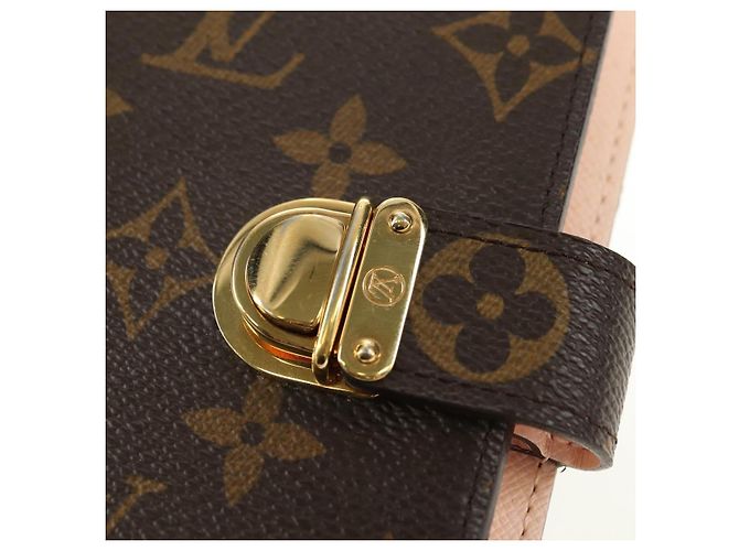 LOUIS VUITTON Monogram Agenda Koala PM Planner Cover Pink R21013 Auth 180916M Rosa Monograma - vista 17