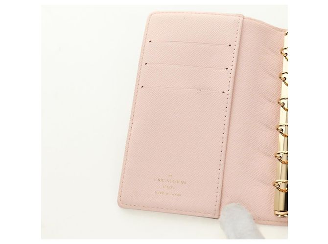 LOUIS VUITTON Monogram Agenda Koala PM Planner Cover Pink R21013 Auth 180916M Rosa Monograma - vista 18
