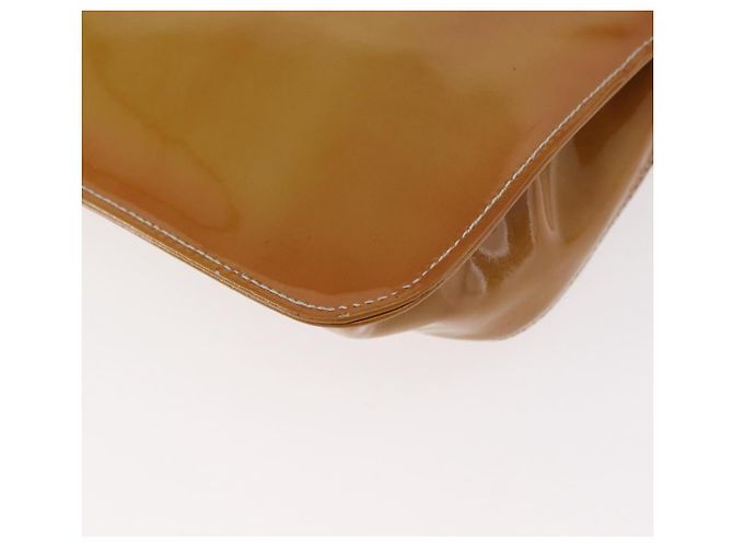 Borsa a tracolla PRADA in pelle vernice Giallo Argento Auth 180190 - vista 19