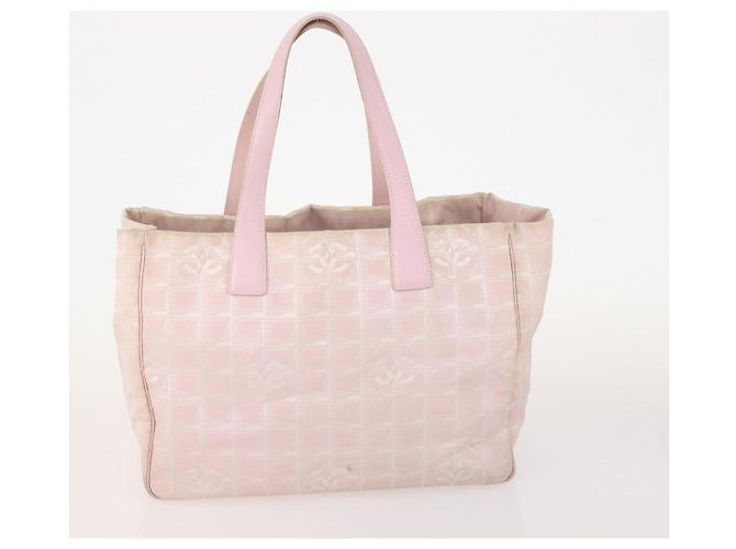 CHANEL Neue Travel Line Tote Bag Nylon 3 Set Pink Schwarz CC Authentisch ti3919 - Ansicht 10