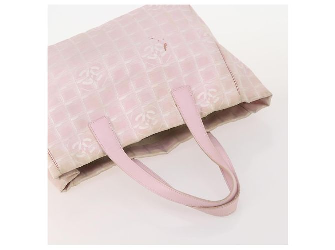 CHANEL Neue Travel Line Tote Bag Nylon 3 Set Pink Schwarz CC Authentisch ti3919 - Ansicht 12