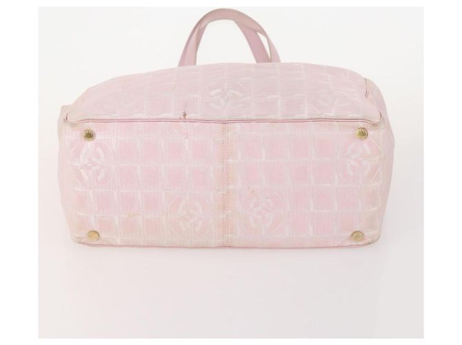 CHANEL Neue Travel Line Tote Bag Nylon 3 Set Pink Schwarz CC Authentisch ti3919 - Ansicht 15