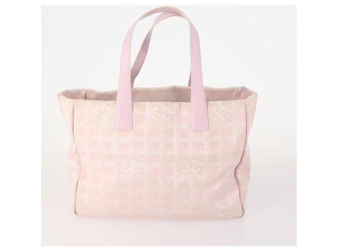 CHANEL Neue Travel Line Tote Bag Nylon 3 Set Pink Schwarz CC Authentisch ti3919 - Ansicht 2
