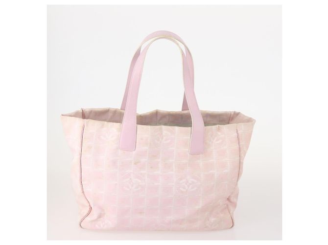 CHANEL Neue Travel Line Tote Bag Nylon 3 Set Pink Schwarz CC Authentisch ti3919 - Ansicht 3