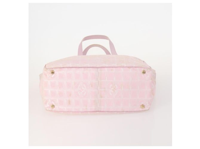 CHANEL Neue Travel Line Tote Bag Nylon 3 Set Pink Schwarz CC Authentisch ti3919 - Ansicht 7