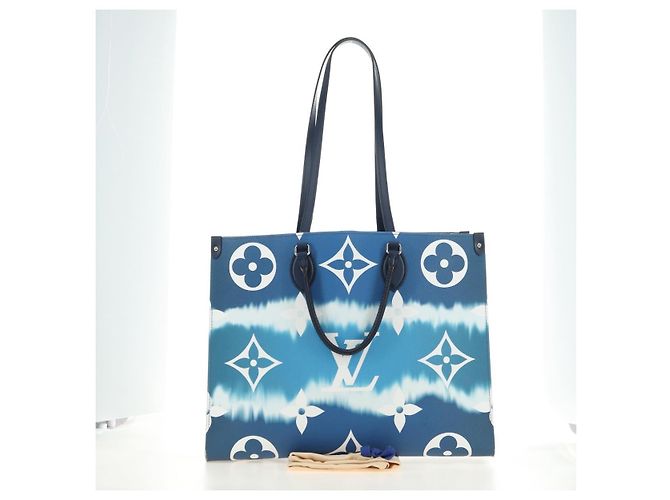 BORSA LOUIS VUITTON LV Escal Monogram On the Go GM Blu M45120 LV Auth 181389SAM - vista 12