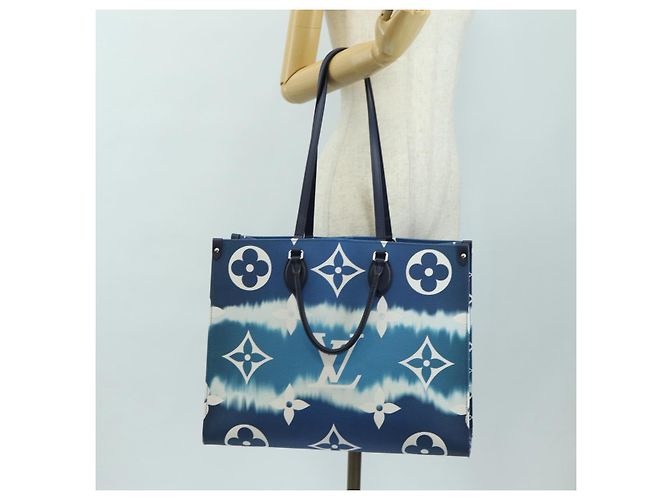 BORSA LOUIS VUITTON LV Escal Monogram On the Go GM Blu M45120 LV Auth 181389SAM - vista 27