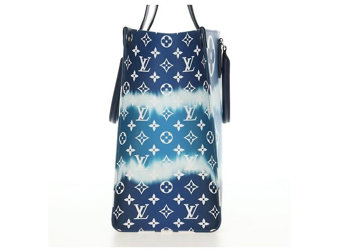 BORSA LOUIS VUITTON LV Escal Monogram On the Go GM Blu M45120 LV Auth 181389SAM - vista 4