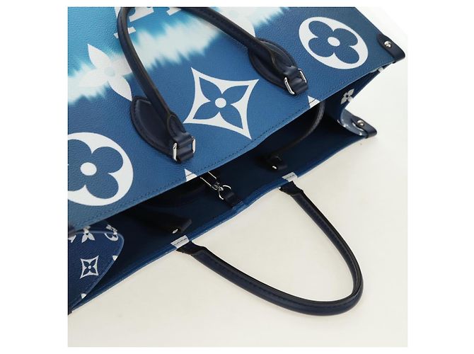 BORSA LOUIS VUITTON LV Escal Monogram On the Go GM Blu M45120 LV Auth 181389SAM - vista 7