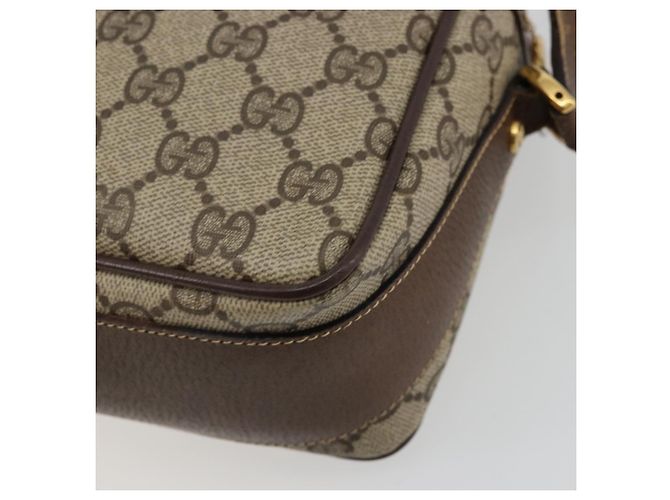 Bolso GUCCI GG Supreme Web Sherry Line PVC Beige Oro 001 56 0860 Auth 180110 Dorado - vista 15