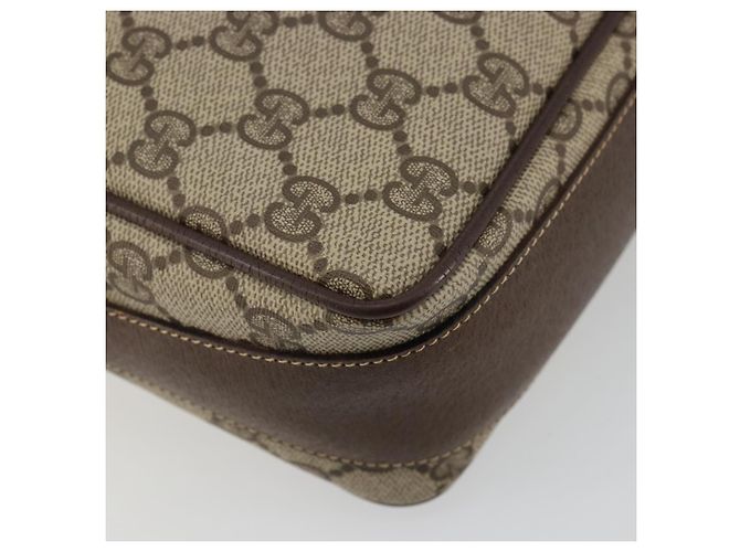 Bolso GUCCI GG Supreme Web Sherry Line PVC Beige Oro 001 56 0860 Auth 180110 Dorado - vista 16