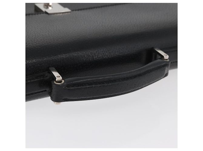 Borsa Business GUCCI in pelle nera argento 015 0235 Auth 180056 Nero - vista 7