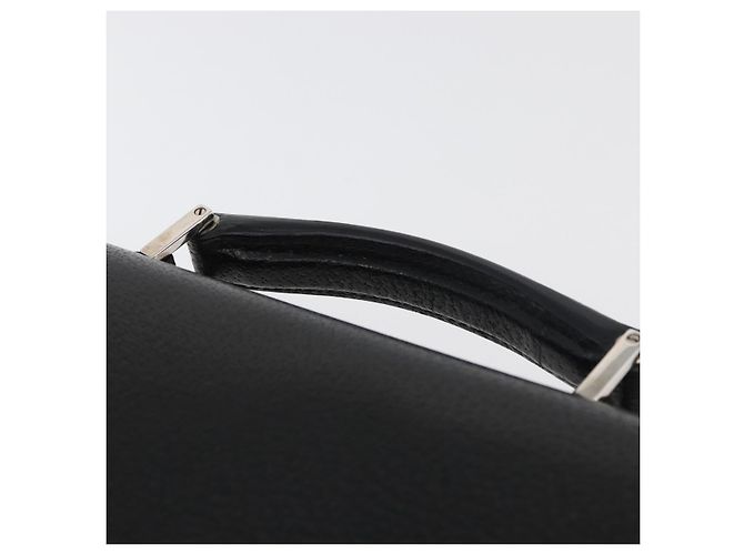 Borsa Business GUCCI in pelle nera argento 015 0235 Auth 180056 Nero - vista 8