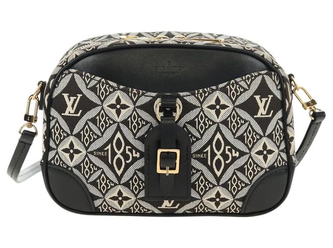 LOUIS VUITTON Monogram Jaguar Deauville MINI Bag Black M57205 LV Auth 181427M Nero - vista 13