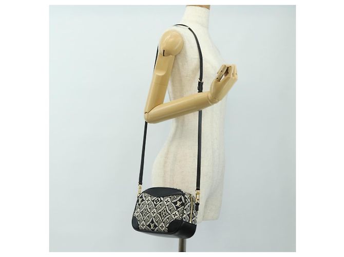 LOUIS VUITTON Monogram Jaguar Deauville MINI Bag Black M57205 LV Auth 181427M Nero - vista 25