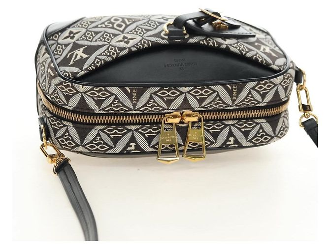 LOUIS VUITTON Monogram Jaguar Deauville MINI Bag Black M57205 LV Auth 181427M Nero - vista 6
