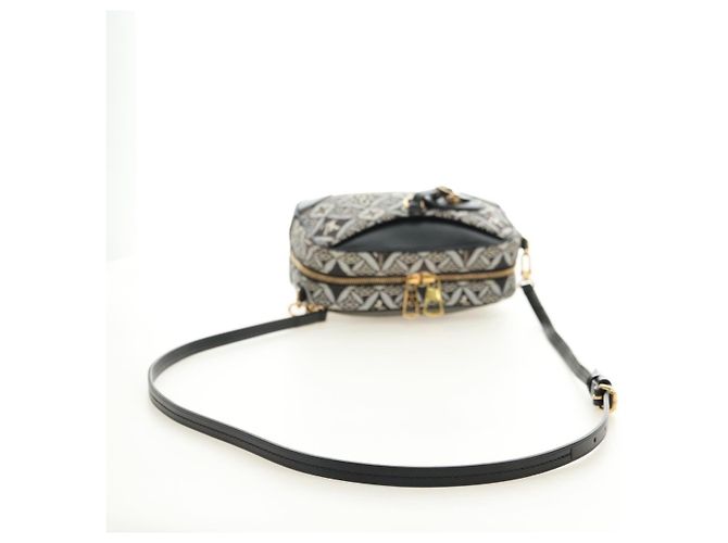 LOUIS VUITTON Monogram Jaguar Deauville MINI Bag Black M57205 LV Auth 181427M Nero - vista 7