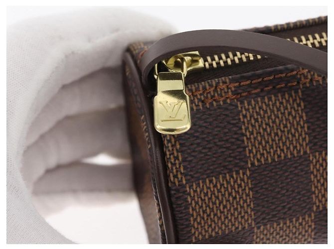 LOUIS VUITTON Damier Ebene Papillon Pouch LV Auth 182825 - vista 10