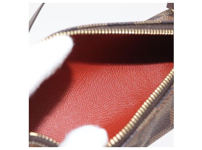 LOUIS VUITTON Damier Ebene Papillon Pouch LV Auth 182825 - vista 12