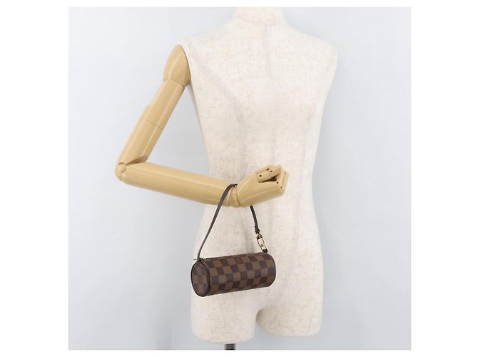 LOUIS VUITTON Damier Ebene Papillon Pouch LV Auth 182825 - vista 19