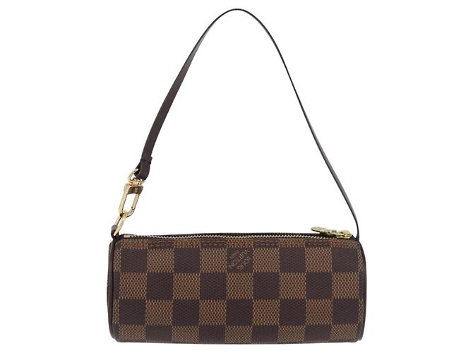 LOUIS VUITTON Damier Ebene Papillon Pouch LV Auth 182825 - vista 2