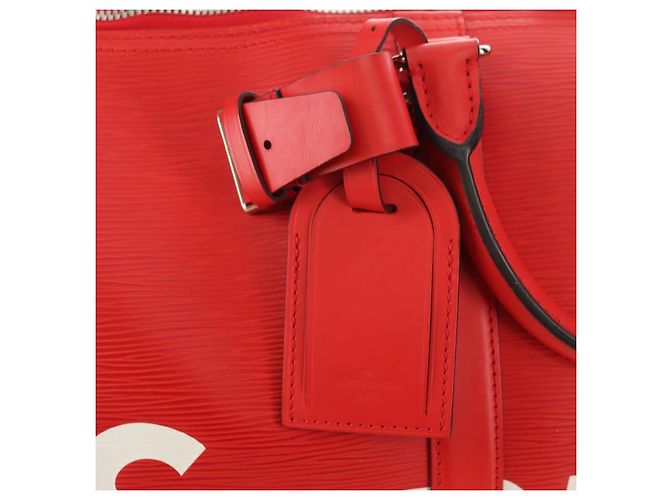 LOUIS VUITTON Epi Supreme Keepall Bandouliere 45 Boston Bag M53419 Auth 181998SM Rosso - vista 26