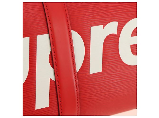 LOUIS VUITTON Epi Supreme Keepall Bandouliere 45 Boston Bag M53419 Auth 181998SM Rosso - vista 28