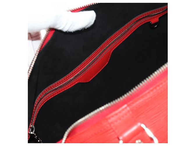 LOUIS VUITTON Epi Supreme Keepall Bandouliere 45 Boston Bag M53419 Auth 181998SM Rosso - vista 36