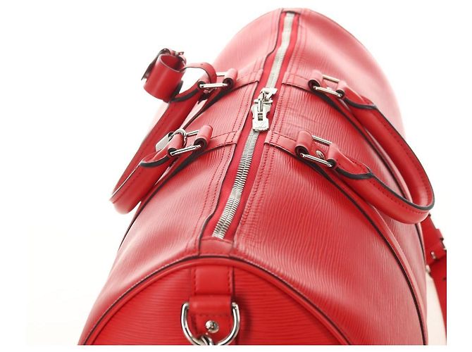 LOUIS VUITTON Epi Supreme Keepall Bandouliere 45 Boston Bag M53419 Auth 181998SM Rosso - vista 6