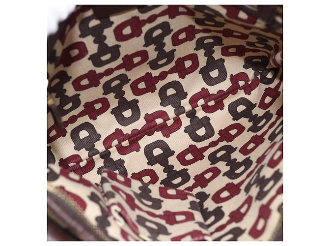 Borsa a tracolla GUCCI GG Canvas Web Sherry Line Beige Oro Rosso 144388 Auth 182113A D'oro - vista 11