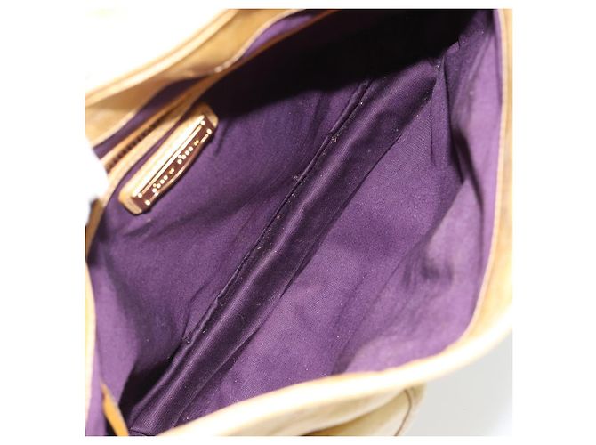 Bolsa Miu Miu Matelasse de couro 2way Yellow Gold Auth 182016V Dourado Amarelo - vista 11