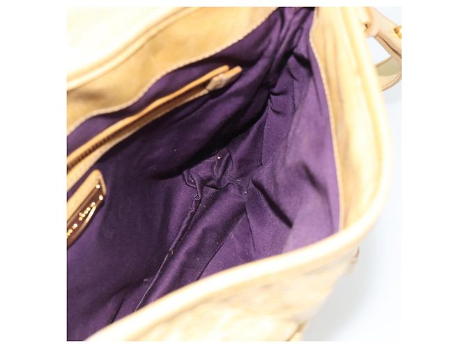 Bolsa Miu Miu Matelasse de couro 2way Yellow Gold Auth 182016V Dourado Amarelo - vista 21